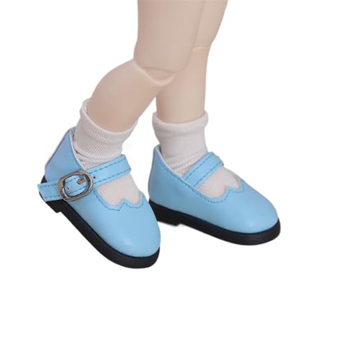Uteruik BJD Puppenlederschuhe 1/6 11,8 Zoll BJD SD Puppenschnallenschuhe Puppenzubehör Blau Uteruik BJD Puppenlederschuhe 1/6 11,8 Zoll BJD SD Puppenschnallenschuhe Puppenzubehör Blau von Uteruik