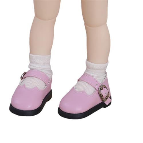 Uteruik BJD Puppenlederschuhe 1/6 11,8 Zoll BJD SD Puppenschnallenschuhe Puppenzubehör Rosa Uteruik BJD Puppenlederschuhe 1/6 11,8 Zoll BJD SD Puppenschnallenschuhe Puppenzubehör Rosa von Uteruik