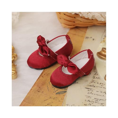 Uteruik BJD Puppenschuhe 1/6 11,8 Zoll BJD Puppenschleifenschuhe Puppenzubehör Rot Uteruik BJD Puppenschuhe 1/6 11,8 Zoll BJD Puppenschleifenschuhe Puppenzubehör Rot von Uteruik