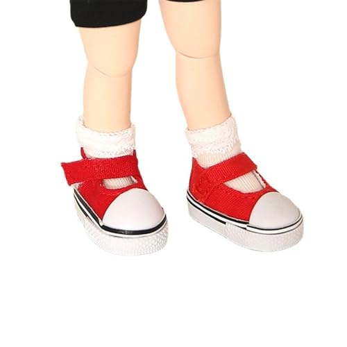 Uteruik BJD Puppenschuhe 1/6 11,8 Zoll BJD SD Puppe Flache Schuhe Puppenzubehör Rot Uteruik BJD Puppenschuhe 1/6 11,8 Zoll BJD SD Puppe Flache Schuhe Puppenzubehör Rot von Uteruik