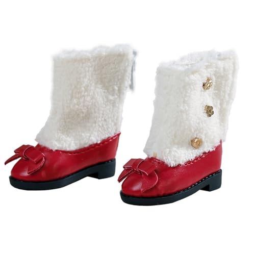 Uteruik BJD Puppenstiefel Schuhe 1/6 11,8 Zoll BJD SD Puppe Rote Schuhe Puppenzubehör Uteruik BJD Puppenstiefel Schuhe 1/6 11,8 Zoll BJD SD Puppe Rote Schuhe Puppenzubehör von Uteruik