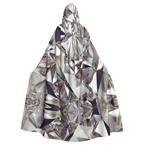 Uusnwaa Umhang mit Kapuze, Diamantmuster, Umhang mit Kapuze, Mittelalter-Renaissance-Umhang für Damen und Herren, Halloween, Cosplay-Kostüm Uusnwaa Umhang mit Kapuze, Diamantmuster, Umhang mit Kapuze, Mittelalter-Renaissance-Umhang für Damen und Herren, Halloween, Cosplay-Kostüm von Uusnwaa