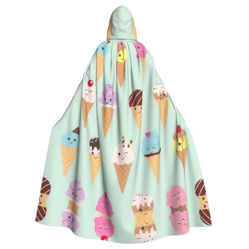 Uusnwaa Umhang mit Kapuze, Eistütel-Druck, Umhang mit Kapuze, mittelalterlicher Renaissance-Umhang für Damen und Herren, Halloween, Cosplay-Kostüm Uusnwaa Umhang mit Kapuze, Eistütel-Druck, Umhang mit Kapuze, mittelalterlicher Renaissance-Umhang für Damen und Herren, Halloween, Cosplay-Kostüm von Uusnwaa