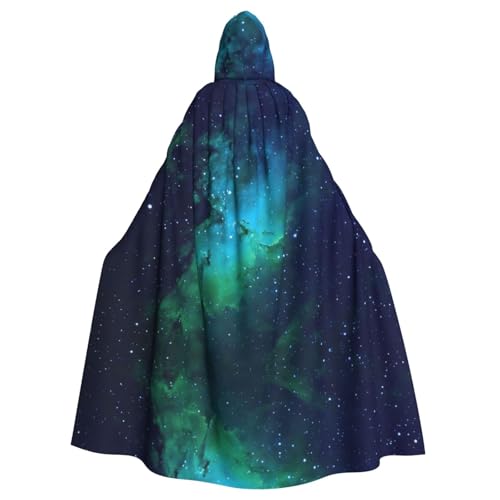 Uusnwaa Umhang mit Kapuze, Galaxie-Druck, Umhang mit Kapuze, mittelalterlicher Renaissance-Umhang für Damen und Herren, Halloween, Cosplay-Kostüm Uusnwaa Umhang mit Kapuze, Galaxie-Druck, Umhang mit Kapuze, mittelalterlicher Renaissance-Umhang für Damen und Herren, Halloween, Cosplay-Kostüm von Uusnwaa