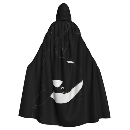 Uusnwaa Umhang mit Kapuze, Killerwal, Delfin, Ozean, Umhang mit Kapuze, mittelalterlicher Renaissance-Umhang für Damen und Herren, Halloween, Cosplay-Kostüm Uusnwaa Umhang mit Kapuze, Killerwal, Delfin, Ozean, Umhang mit Kapuze, mittelalterlicher Renaissance-Umhang für Damen und Herren, Halloween, Cosplay-Kostüm von Uusnwaa