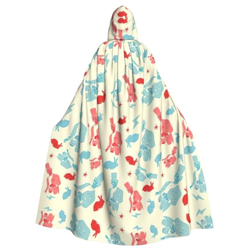 Uusnwaa Umhang mit Kapuze, Magier, Kaninchen, Umhang mit Kapuze, Mittelalter-Renaissance-Umhang für Damen und Herren, Halloween, Cosplay-Kostüm Uusnwaa Umhang mit Kapuze, Magier, Kaninchen, Umhang mit Kapuze, Mittelalter-Renaissance-Umhang für Damen und Herren, Halloween, Cosplay-Kostüm von Uusnwaa
