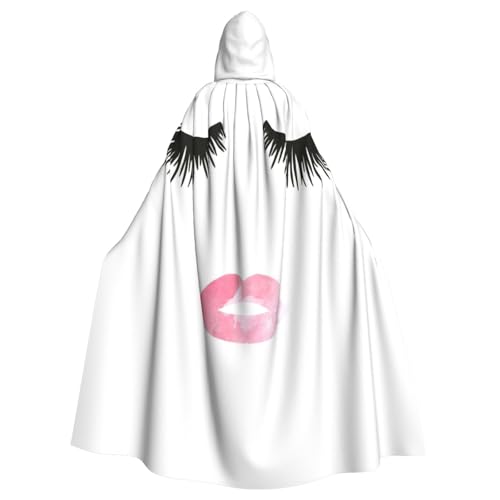 Uusnwaa Umhang mit Kapuze, Umhang mit Kapuze, mittelalterlicher Renaissance-Umhang für Damen und Herren, Halloween, Cosplay-Kostüm, Weiß von Uusnwaa