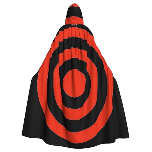 Uusnwaa Umhang mit Kapuze, Vektor-Design, Zieldruck, Umhang mit Kapuze, Mittelalter-Renaissance-Umhang für Damen und Herren, Halloween, Cosplay-Kostüm von Uusnwaa