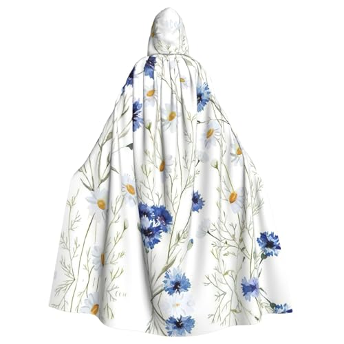 Uusnwaa Umhang mit Kapuze, handgezeichneter Blumendruck, Umhang mit Kapuze, mittelalterlicher Renaissance-Umhang für Damen und Herren, Halloween, Cosplay-Kostüm Uusnwaa Umhang mit Kapuze, handgezeichneter Blumendruck, Umhang mit Kapuze, mittelalterlicher Renaissance-Umhang für Damen und Herren, Halloween, Cosplay-Kostüm von Uusnwaa