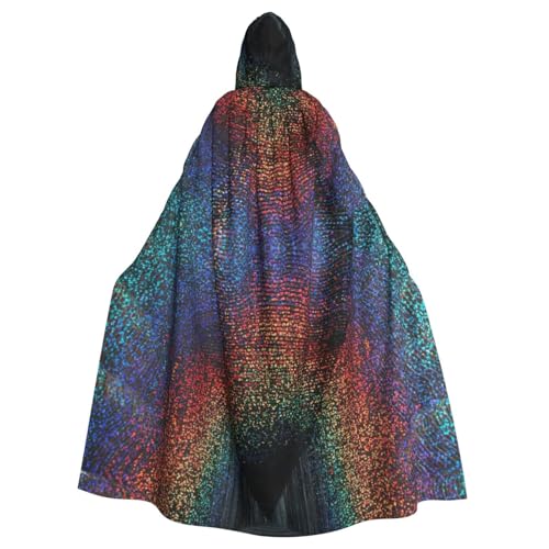 Uusnwaa Umhang mit Kapuze, holografischer Traumdruck, Umhang mit Kapuze, Mittelalter-Renaissance-Umhang für Damen und Herren, Halloween, Cosplay-Kostüm Uusnwaa Umhang mit Kapuze, holografischer Traumdruck, Umhang mit Kapuze, Mittelalter-Renaissance-Umhang für Damen und Herren, Halloween, Cosplay-Kostüm von Uusnwaa