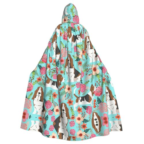 Uusnwaa Umhang mit Kapuze, lustiger Hunde-Druck, Umhang mit Kapuze, Mittelalter-Renaissance-Umhang für Damen und Herren, Halloween, Cosplay-Kostüm Uusnwaa Umhang mit Kapuze, lustiger Hunde-Druck, Umhang mit Kapuze, Mittelalter-Renaissance-Umhang für Damen und Herren, Halloween, Cosplay-Kostüm von Uusnwaa
