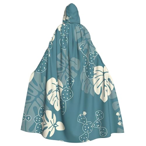 Uusnwaa Umhang mit Kapuze, luxuriöser Umhang mit niedlichem Blätterdruck, Umhang mit Kapuze, mittelalterlicher Renaissance-Umhang für Damen und Herren, Halloween, Cosplay-Kostüm von Uusnwaa