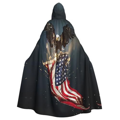 Uusnwaa Umhang mit Kapuze, nordamerikanischer Weißkopfseeadler, Umhang mit Kapuze, mittelalterlicher Renaissance-Umhang für Damen und Herren, Halloween, Cosplay-Kostüm Uusnwaa Umhang mit Kapuze, nordamerikanischer Weißkopfseeadler, Umhang mit Kapuze, mittelalterlicher Renaissance-Umhang für Damen und Herren, Halloween, Cosplay-Kostüm von Uusnwaa