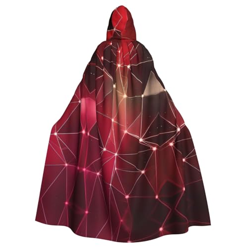 Uusnwaa Umhang mit Kapuze, roter Galaxie-Konstellationsdruck, Umhang mit Kapuze, Mittelalter-Renaissance-Umhang für Damen und Herren, Halloween, Cosplay-Kostüm Uusnwaa Umhang mit Kapuze, roter Galaxie-Konstellationsdruck, Umhang mit Kapuze, Mittelalter-Renaissance-Umhang für Damen und Herren, Halloween, Cosplay-Kostüm von Uusnwaa
