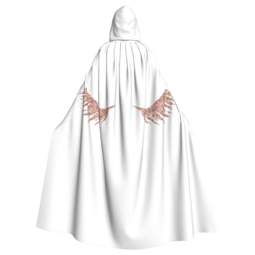 Uusnwaa Umhang mit Kapuze, rotgoldener Wimpernaufdruck, Umhang mit Kapuze, mittelalterlicher Renaissance-Umhang für Damen und Herren, Halloween, Cosplay-Kostüm Uusnwaa Umhang mit Kapuze, rotgoldener Wimpernaufdruck, Umhang mit Kapuze, mittelalterlicher Renaissance-Umhang für Damen und Herren, Halloween, Cosplay-Kostüm von Uusnwaa