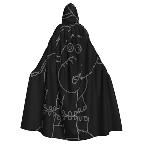 Uusnwaa Umhang mit Kapuze, weißer Elefanten-Druck, Umhang mit Kapuze, mittelalterlicher Renaissance-Umhang für Damen und Herren, Halloween, Cosplay-Kostüm Uusnwaa Umhang mit Kapuze, weißer Elefanten-Druck, Umhang mit Kapuze, mittelalterlicher Renaissance-Umhang für Damen und Herren, Halloween, Cosplay-Kostüm von Uusnwaa