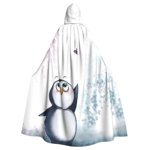 Uusnwaa Umhang mit Kapuze "I Love Penguins", Umhang mit Kapuze, mittelalterlicher Renaissance-Umhang für Damen und Herren, Halloween, Cosplay-Kostüm Uusnwaa Umhang mit Kapuze "I Love Penguins", Umhang mit Kapuze, mittelalterlicher Renaissance-Umhang für Damen und Herren, Halloween, Cosplay-Kostüm von Uusnwaa