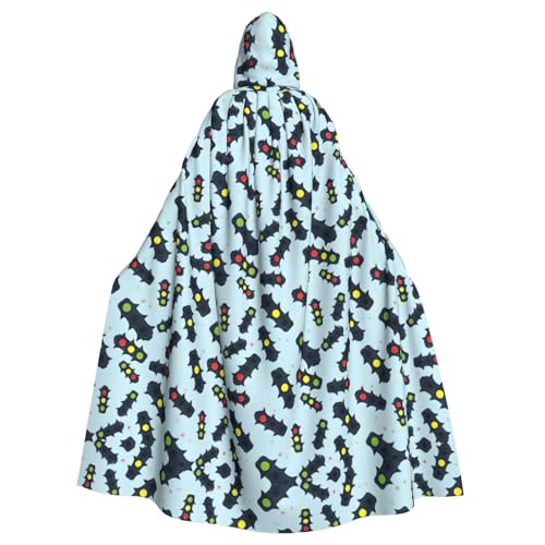 Uusnwaa Umhang mit Kapuze und Ampelaufdruck, Umhang mit Kapuze, Mittelalter-Renaissance-Umhang für Damen und Herren, Halloween, Cosplay-Kostüm Uusnwaa Umhang mit Kapuze und Ampelaufdruck, Umhang mit Kapuze, Mittelalter-Renaissance-Umhang für Damen und Herren, Halloween, Cosplay-Kostüm von Uusnwaa
