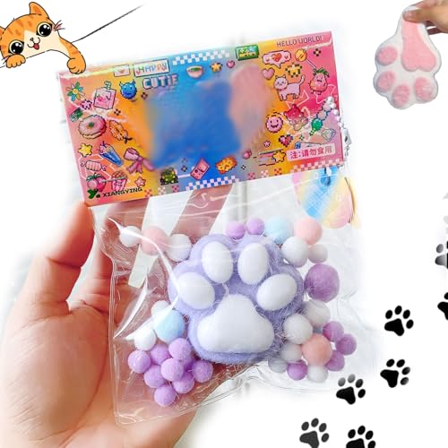 Taba Squishy,katzenpfoten Squishy,Cat Squishy Quetschspielzeug,Handgemachtes Taba Squishy Big Cat Paw Squeeze Toys Aus Silikon Zum Stressabbau,Cat Paw Squishy Zappelspielzeug-E von Uuxkgu