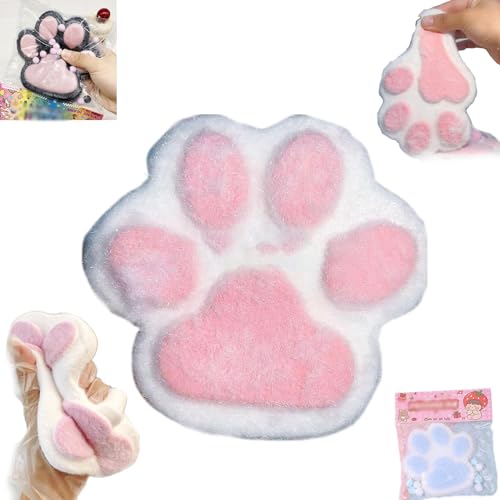 Taba Squishy Paw Big, Handgemachtes Taba Squishy Big Cat Paw Squeeze Toys, Cat Paw Anti Stress Bälle, Cat Squishy Quetschspielzeug, Handgemachtes Squishy-Spielzeug Aus Silikon Zum Stressabbau-A von Uuxkgu