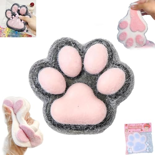 Taba Squishy Paw Big, Handgemachtes Taba Squishy Big Cat Paw Squeeze Toys, Cat Paw Anti Stress Bälle, Cat Squishy Quetschspielzeug, Handgemachtes Squishy-Spielzeug Aus Silikon Zum Stressabbau-C von Uuxkgu