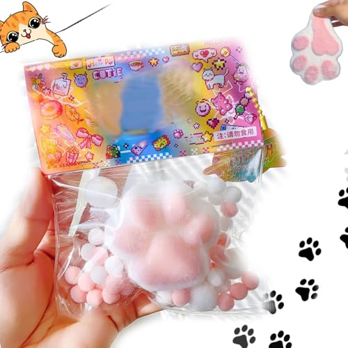 Uuxkgu Taba Squishy,katzenpfoten Squishy,Cat Squishy Quetschspielzeug,Handgemachtes Taba Squishy Big Cat Paw Squeeze Toys Aus Silikon Zum Stressabbau,Cat Paw Squishy Zappelspielzeug-A von Uuxkgu