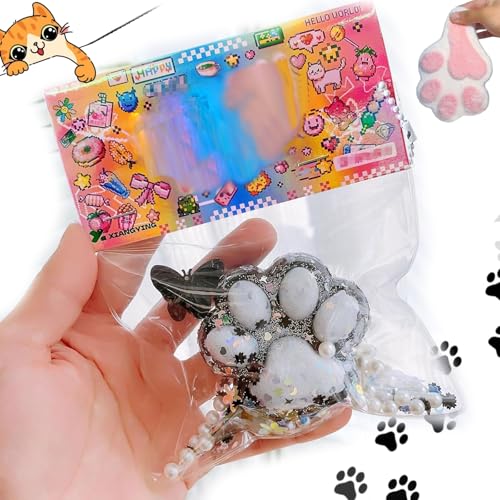 Uuxkgu Taba Squishy,katzenpfoten Squishy,Cat Squishy Quetschspielzeug,Handgemachtes Taba Squishy Big Cat Paw Squeeze Toys Aus Silikon Zum Stressabbau,Cat Paw Squishy Zappelspielzeug-C von Uuxkgu