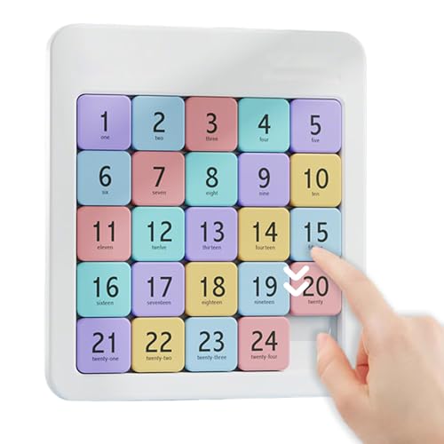 Zahlen-schiebespiel - Handgehaltenes Knobelspiel ，Zahlen Schiebepuzzle，schiebepuzzle | Schiebespiel，Für Trainieren Der Intelligenz Und Zur Entwicklung des Gehirns-A von Uuxkgu