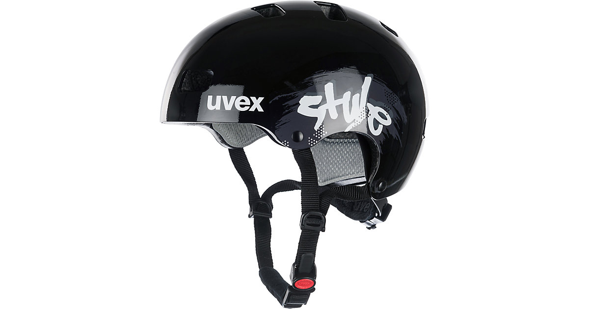 Fahrradhelm kid 3 style schwarz Gr. 55-58 von Uvex