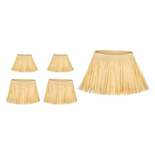 UxicRuya 5 Teiliges Stroh Vogelscheuchen Set, Vogelscheuchen Kostümzubehör für Erwachsene von UxicRuya