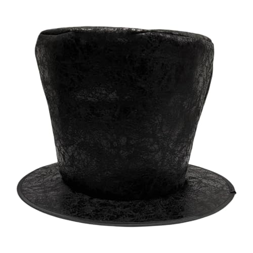 UxicRuya 7,87" Hoch Zylinderhut Bühnenauftritt Vielseitig Funky Tänzer Party Zaubererhut, Schwarzes Wildleder UxicRuya 7,87" Hoch Zylinderhut Bühnenauftritt Vielseitig Funky Tänzer Party Zaubererhut, Schwarzes Wildleder von UxicRuya