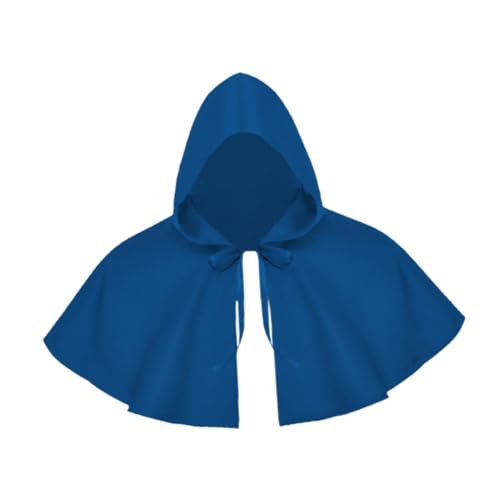 UxicRuya Halloween Umhänge, Kurzer Cosplay Umhang, Mittelalter Kapuzenumhang für Rollenspiele, Blau UxicRuya Halloween Umhänge, Kurzer Cosplay Umhang, Mittelalter Kapuzenumhang für Rollenspiele, Blau von UxicRuya