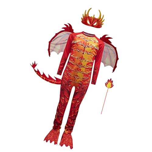 UxicRuya Jungen Dragon Kostüm Leichte für Begeisterte Kleine Drache, Size M von UxicRuya