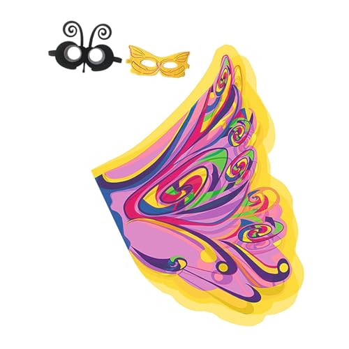 UxicRuya Kinder Butterfly Flügel Prinzessin Flügel Dekorativ Flügel für Den Kindertag Urlaub, Multicolor UxicRuya Kinder Butterfly Flügel Prinzessin Flügel Dekorativ Flügel für Den Kindertag Urlaub, Multicolor von UxicRuya