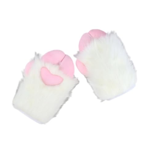UxicRuya Pfotenhandschuhe Verkleiden Krallenhandschuhe für Die Halloween Festival Nachtclub Karnevalsparty, Weiß Rosa UxicRuya Pfotenhandschuhe Verkleiden Krallenhandschuhe für Die Halloween Festival Nachtclub Karnevalsparty, Weiß Rosa von UxicRuya