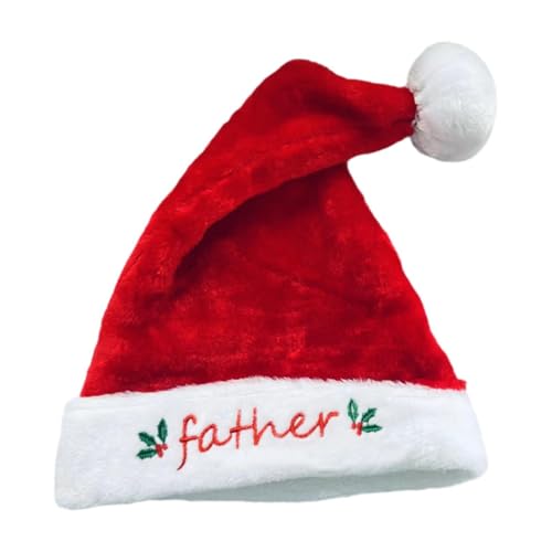 UxicRuya Plüsch Weihnachtsmütze, Bequeme Weihnachtsmütze, Neuheit, Dicke Weihnachts Partymütze für Den Winter, Papa UxicRuya Plüsch Weihnachtsmütze, Bequeme Weihnachtsmütze, Neuheit, Dicke Weihnachts Partymütze für Den Winter, Papa von UxicRuya