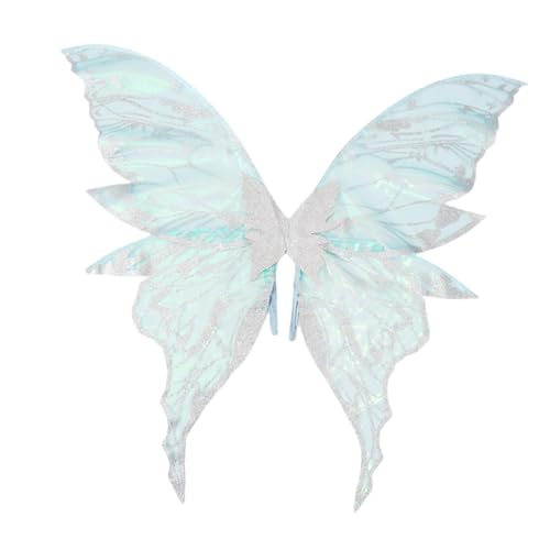 UxicRuya Schmetterlingsflügel Leichtgewichtiger Niedliches Fairy Cosplay Flügel für Maskerade Party Holiday, Silber UxicRuya Schmetterlingsflügel Leichtgewichtiger Niedliches Fairy Cosplay Flügel für Maskerade Party Holiday, Silber von UxicRuya