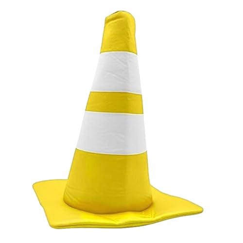UxicRuya Verkehrskegelhut Baukegelhut für Karnevals-Mottoparty, Gelbe Kuppel von UxicRuya