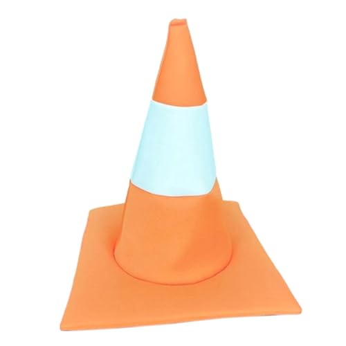 UxicRuya Verkehrskegelhut Baukegelhut für Karnevals-Mottoparty, Orange von UxicRuya