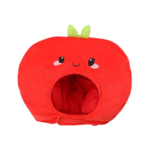 UxicRuya Weicher Plüsch Apfelhut lustiger Kopfschmuck für die Halloween -Bühnen -Performance -Abschlussberufung UxicRuya Weicher Plüsch Apfelhut lustiger Kopfschmuck für die Halloween -Bühnen -Performance -Abschlussberufung von UxicRuya