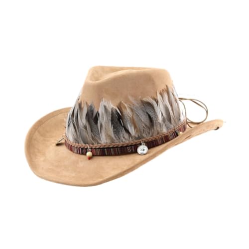 UxicRuya Western Cowboy Hut lässige Männer Frauen für Rollen im Freien Spielen Feiertage Themenparty, Kamel UxicRuya Western Cowboy Hut lässige Männer Frauen für Rollen im Freien Spielen Feiertage Themenparty, Kamel von UxicRuya