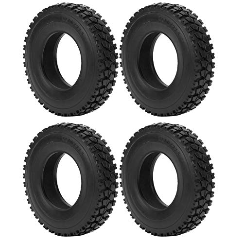 Uxsiya RC-Car-Gummireifen, Schottermuster, hervorragender Grip, schwarzer 1/14-Gummireifen, 4 Stück, für Tamiya-Traktor-LKW Uxsiya RC-Car-Gummireifen, Schottermuster, hervorragender Grip, schwarzer 1/14-Gummireifen, 4 Stück, für Tamiya-Traktor-LKW von Uxsiya