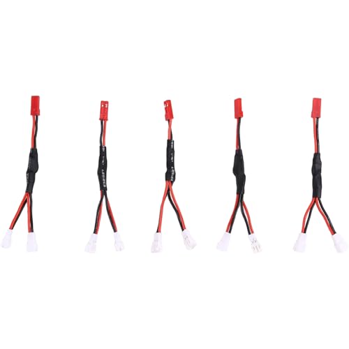 Uxsjakjsd 2-Pin JST-Stecker Kabel 10 Stück zum Anschluss Von RC-Spielzeugen und LED-Lampen, Männlich zu 2-Wege-PH2.0-Stecker von Uxsjakjsd