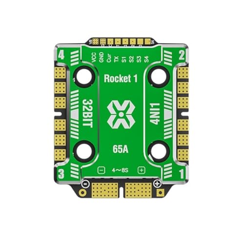 Uxsjakjsd 2065 AM32 32bit 65A 4-In-1 ESC für RC-FPV-Drohne, 4-8S Lipo, 20x20 mm mit Aluminiumlegierkühlkörper Uxsjakjsd 2065 AM32 32bit 65A 4-In-1 ESC für RC-FPV-Drohne, 4-8S Lipo, 20x20 mm mit Aluminiumlegierkühlkörper von Uxsjakjsd
