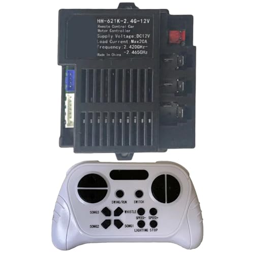 Uxsjakjsd Elektroauto-Controller für Kinder -621K-2.4G-12V Elektroauto-Steuerbox-Controller-Steuerkasten-Controller 2.4G BT Fernbedienungsempfänger Uxsjakjsd Elektroauto-Controller für Kinder -621K-2.4G-12V Elektroauto-Steuerbox-Controller-Steuerkasten-Controller 2.4G BT Fernbedienungsempfänger von Uxsjakjsd