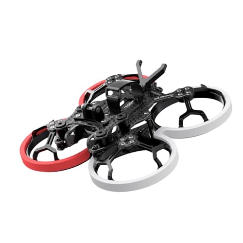 Uxsjakjsd GEP-CL20 Drohnen-Kohlefaser-Rahmen-Kit 2 100 mm Radstand mit Propellerschutz für O3 VTX Innenquadcopter von Uxsjakjsd
