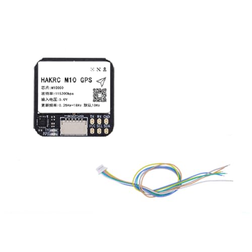 Uxsjakjsd M10 GPS- mit Integriertem QMC5883-Flash-Chip GPS+BDS+ 25x25mm für RC FPV Langstreckenflugzeug von Uxsjakjsd