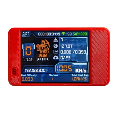 Uxsjakjsd Nmminer NerdMiner Upgrade 992 /S Hashrate ESP32-2432S028 2.8-Display Farbenfrohe Gehäuse Bitcoin Solo Lotterie C von Uxsjakjsd