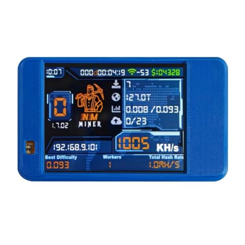Uxsjakjsd Nmminer NerdMiner Upgrade 992 /S Hashrate ESP32-2432S028 2.8-Display Farbenfrohe Gehäuse Bitcoin Solo Lotterie D. von Uxsjakjsd