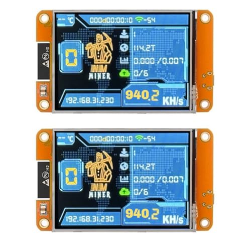 Uxsjakjsd Nmminer Nerdminer V2 940 /S BTC Solo Lotterie Miner ESP32 2,8 Smart Display Bitcoin Crypto Lotterie Miner von Uxsjakjsd